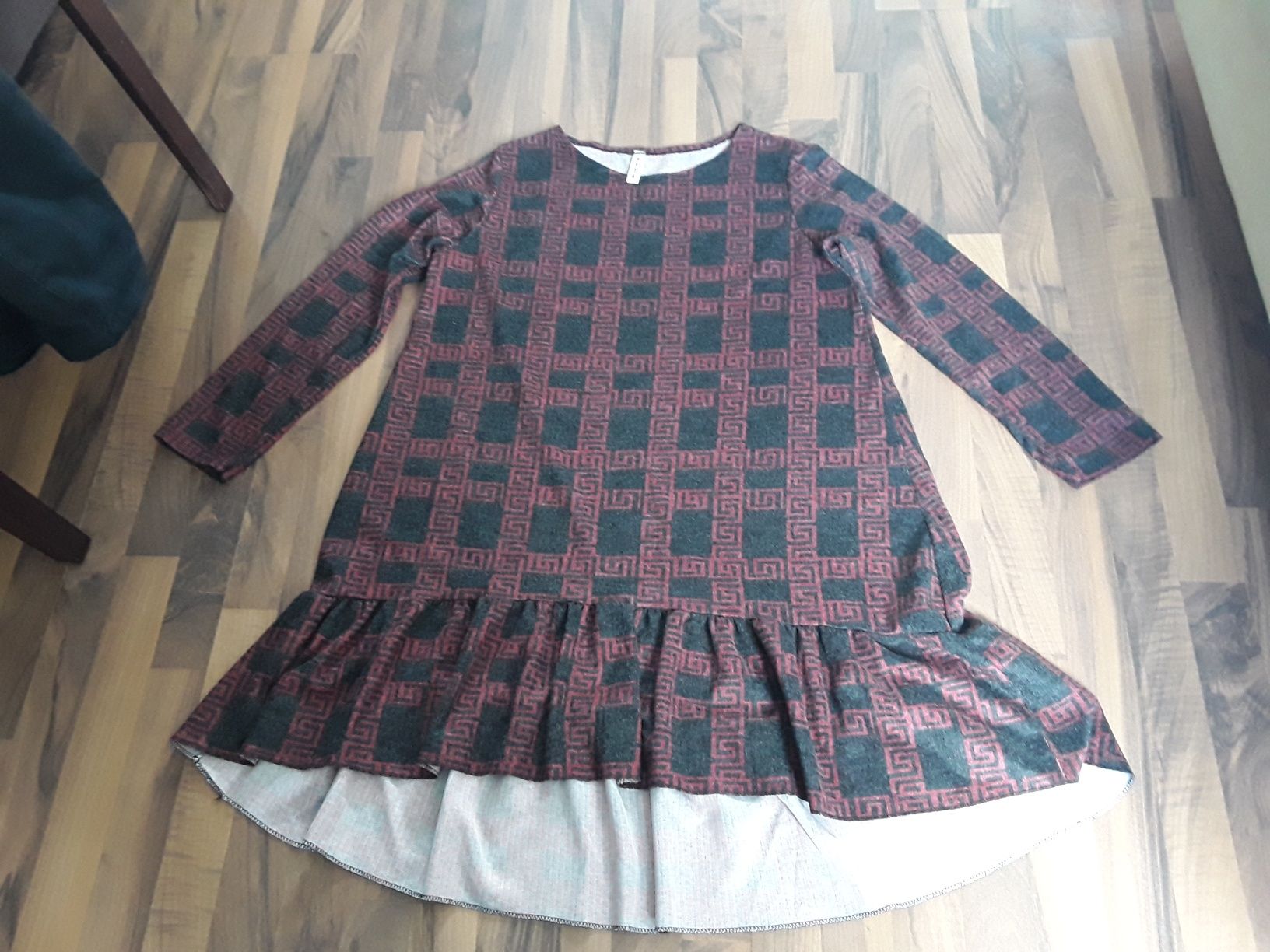 Vestido vintage com detalhes únicos tam. XXL