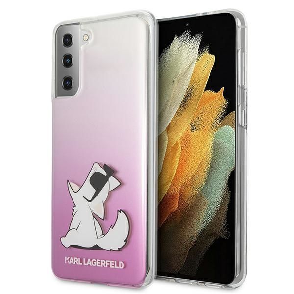 Karl Lagerfeld Etui na Telefon Samsung S21+ G996 Choupette Fun Pink