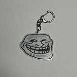 Breloczek Troll Face Twarz Trola Uśmiech Żart Prank Mem Brelok