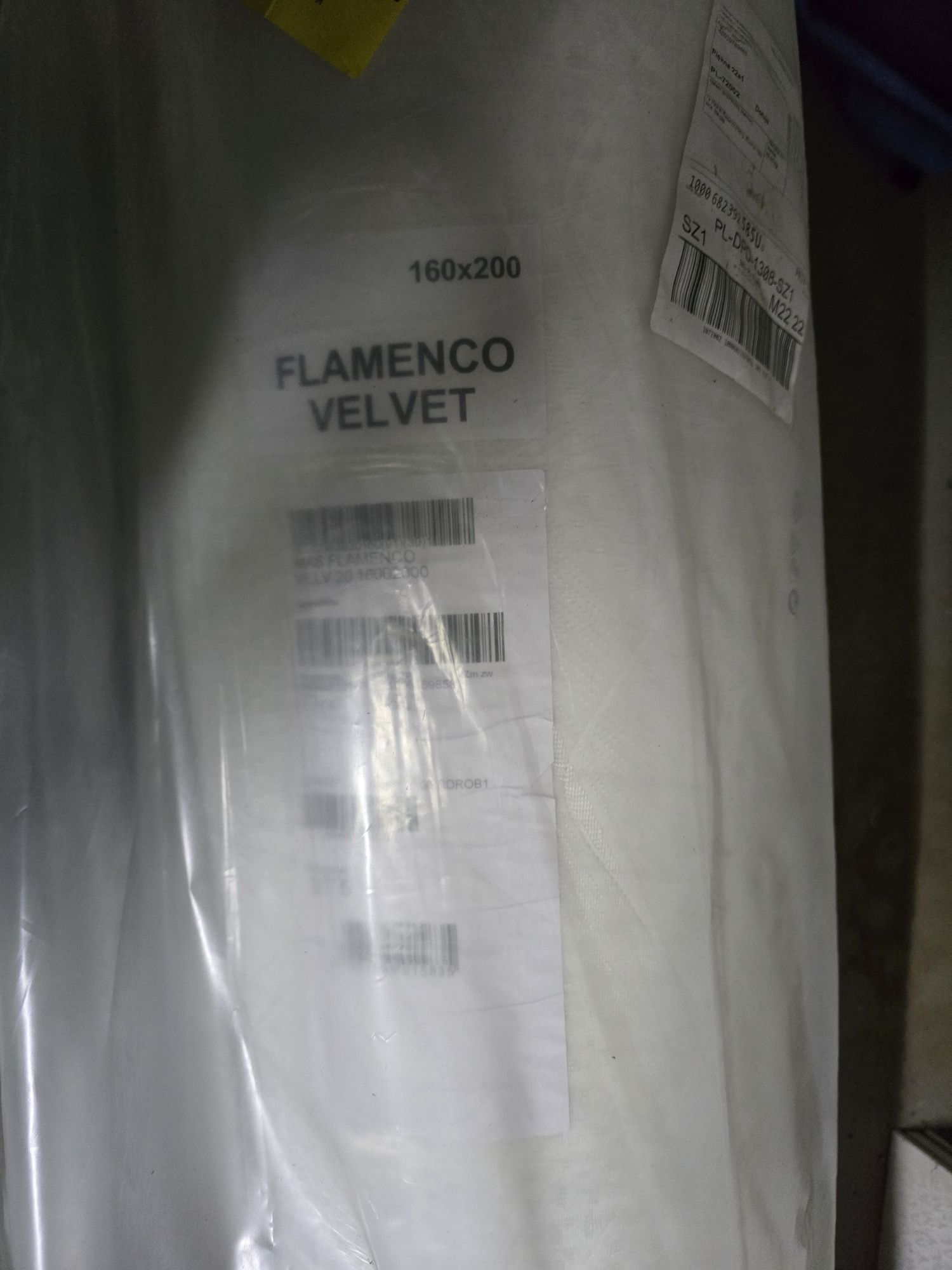 Fabrycznie zapakowany materac hilding flamenco  Velvet 160x200