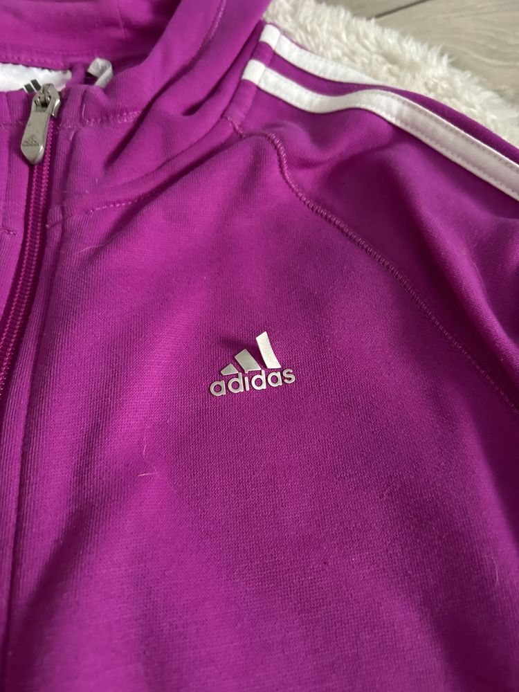 Fioletowa różowa bluza Adidas 164 cm