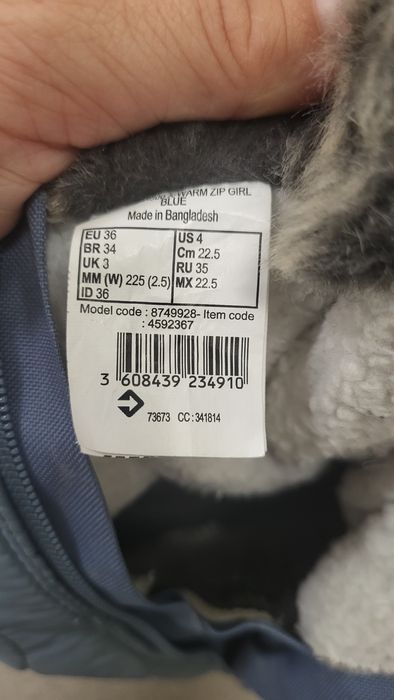 Buty zimowe quechua, decathlon, rozm 36