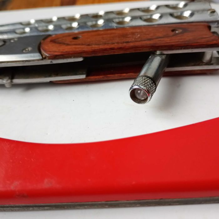 Nóż motylkowy, Sanrenmu 7010 LUC-SA, Gerlach, Solingen, Stilletto