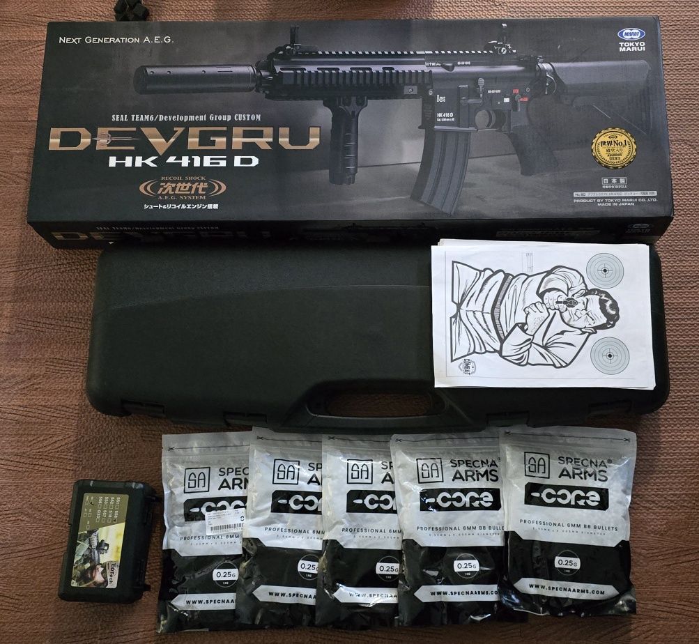 Tokyo Marui Devgru HK 416D + Acessórios
