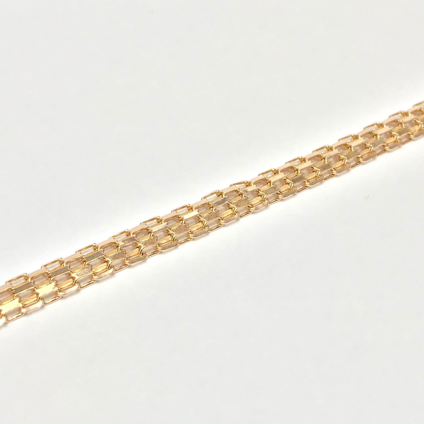 Złoty ŁAŃCUSZEK naszyjnik 14K cudowny BISMARK 51cm