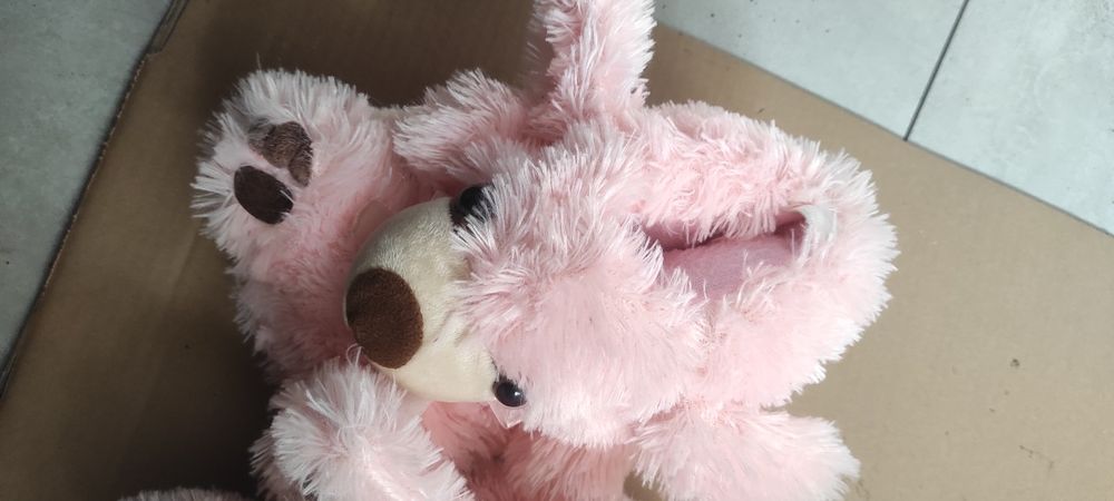 Pantofle kapcie damskie pieski misie różowe 40