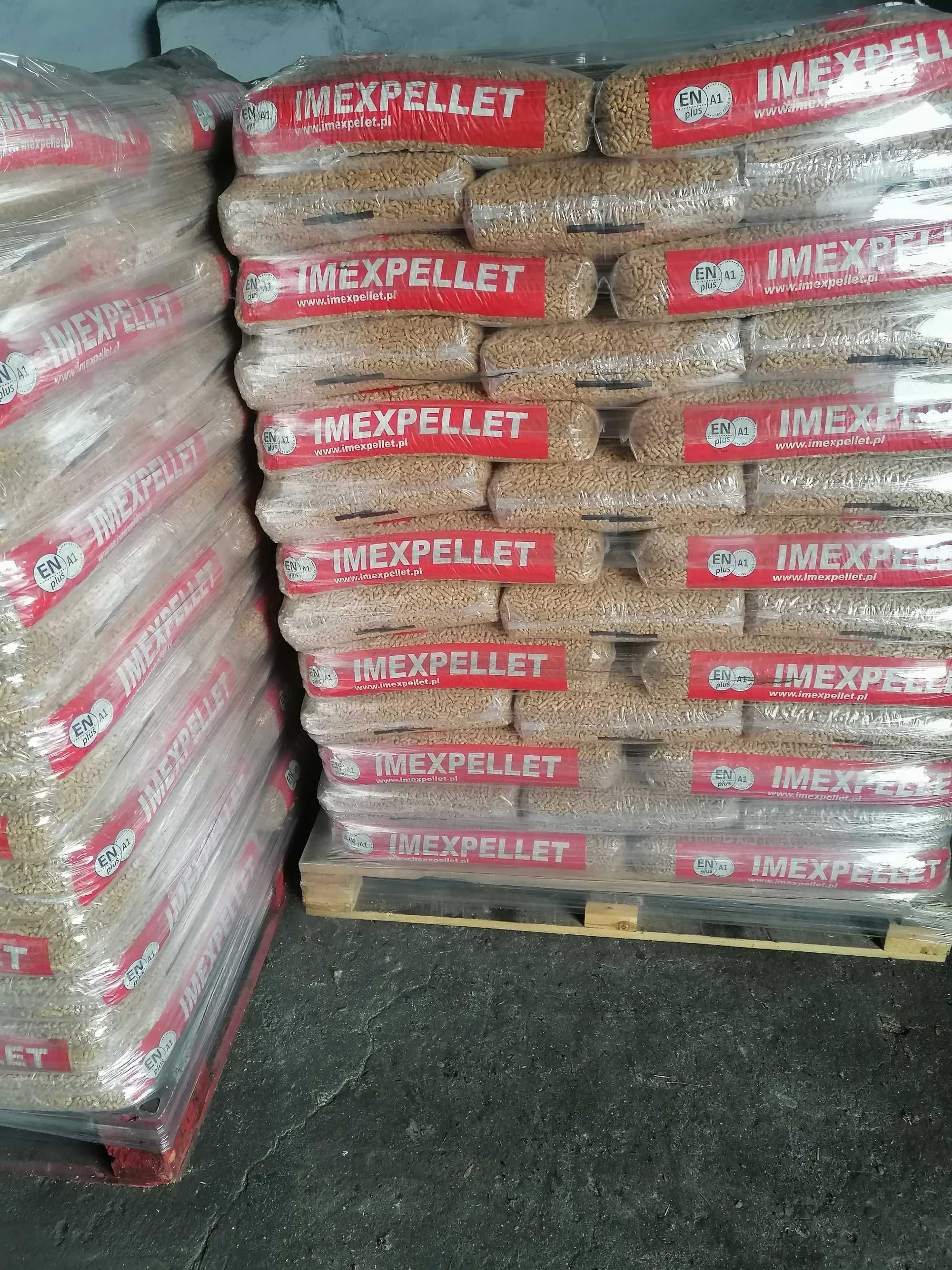PELLET drzewny workowany certyfikat EN plus A1