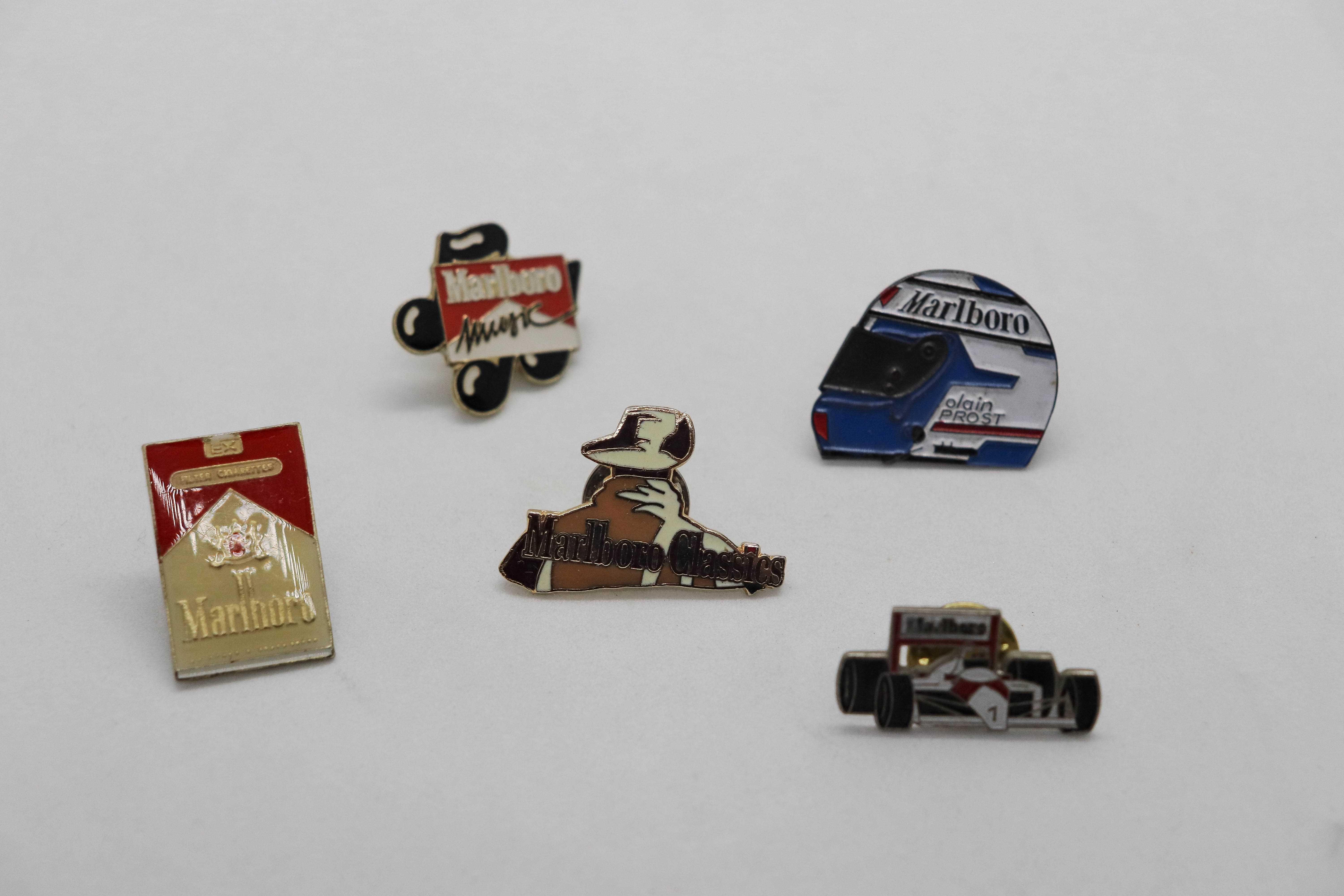 5 Pin´s Vintage Marlboro, Alain Prost, Formula 1/F1 | Automobilia