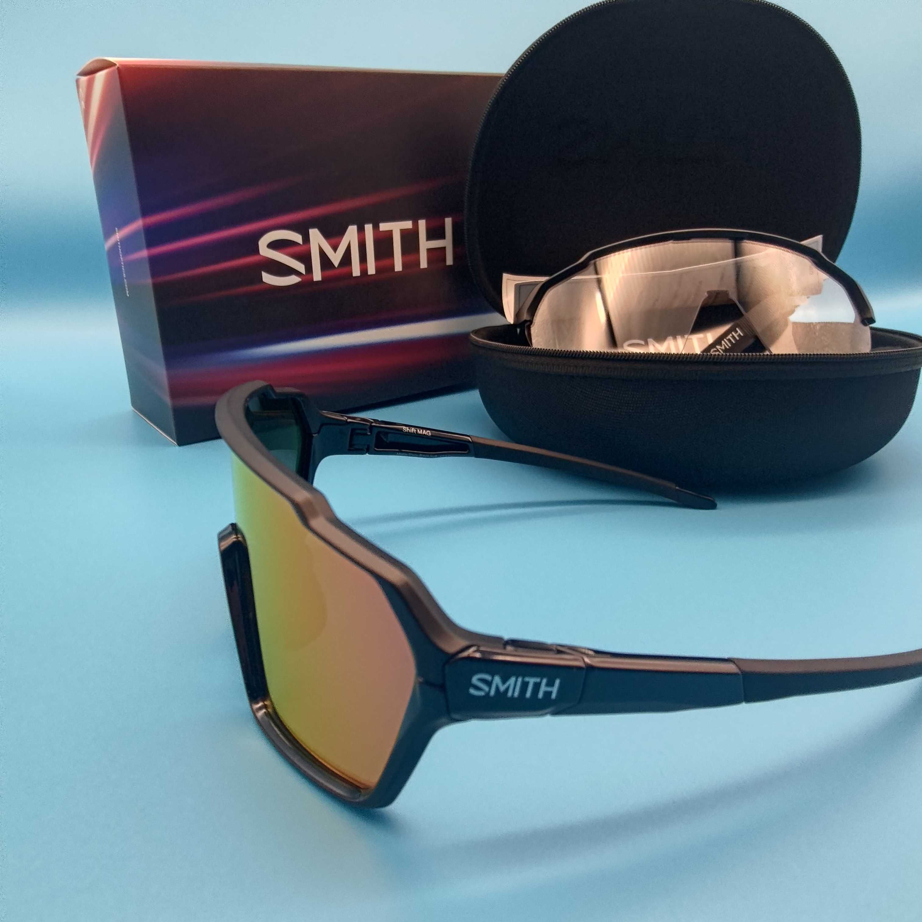 Okulary Smith Shift Mag Black Red mirror