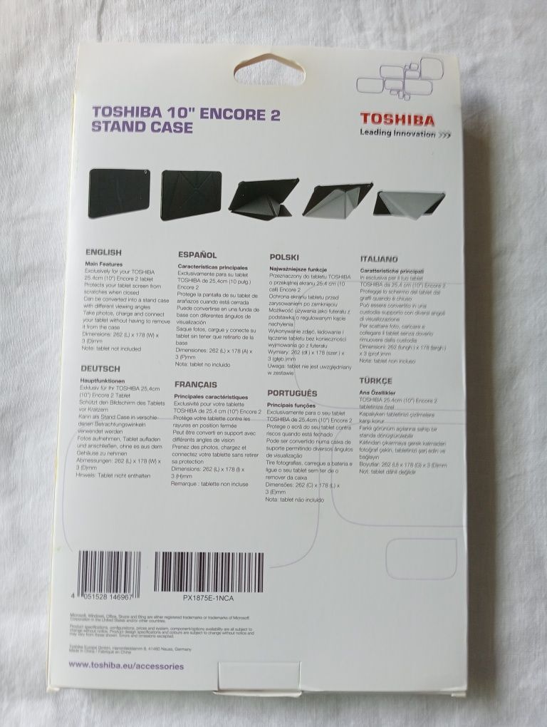 Capa de Proteção Toshiba 10' Encore 2