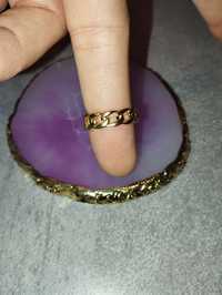 Pierścionek łańcuch łańcuszek pierścień obrączka złoty
