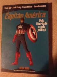 Livro de banda desenhada Capitão América.