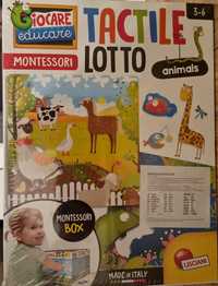 Montessori gra edukacyjna - dotykowe bingo zwierzęta Tactile Lotto