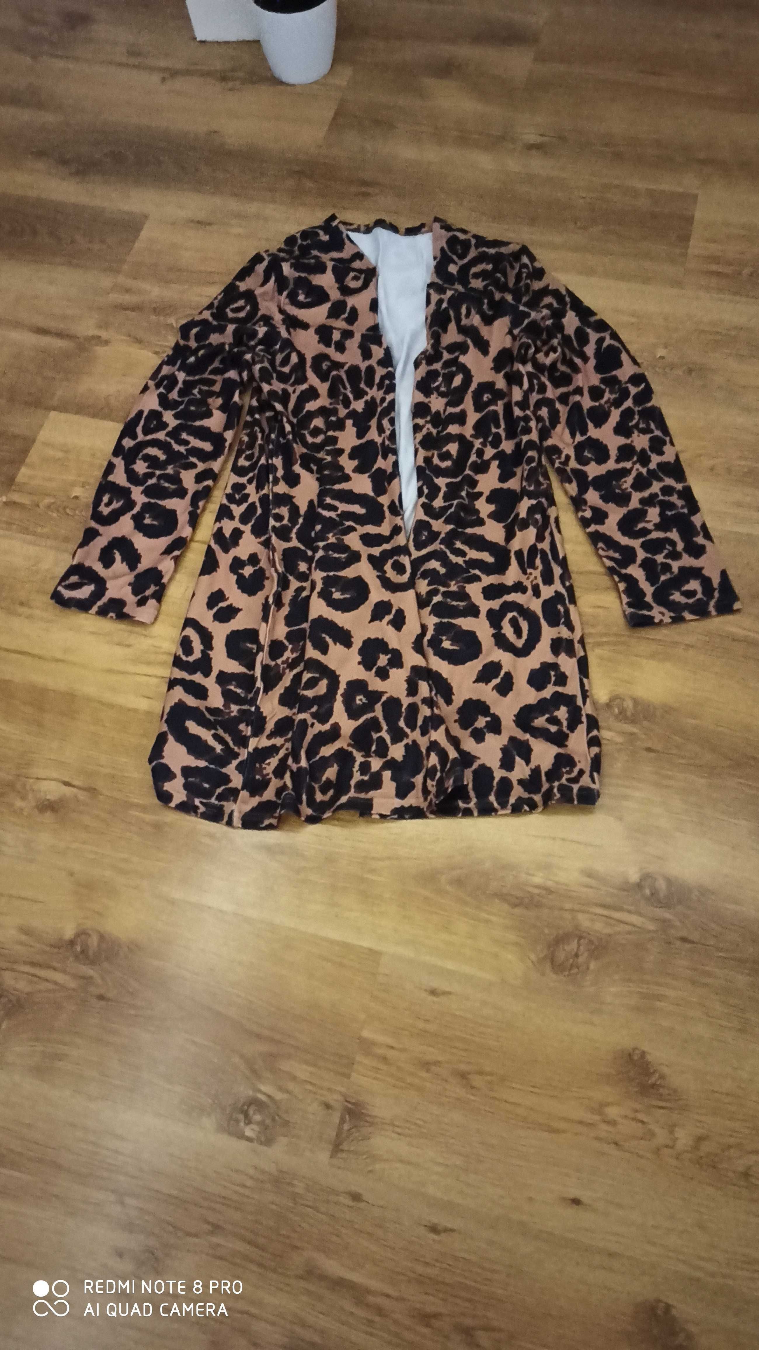 Sweter w panterkę roz XL nowy Kardigan
