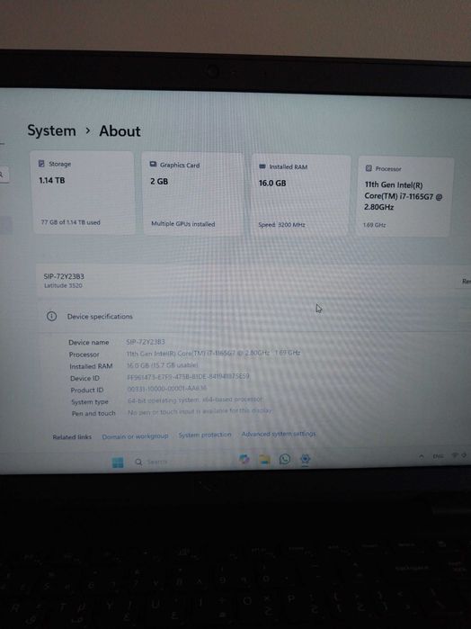 Dell Latitude 3520 16 inches