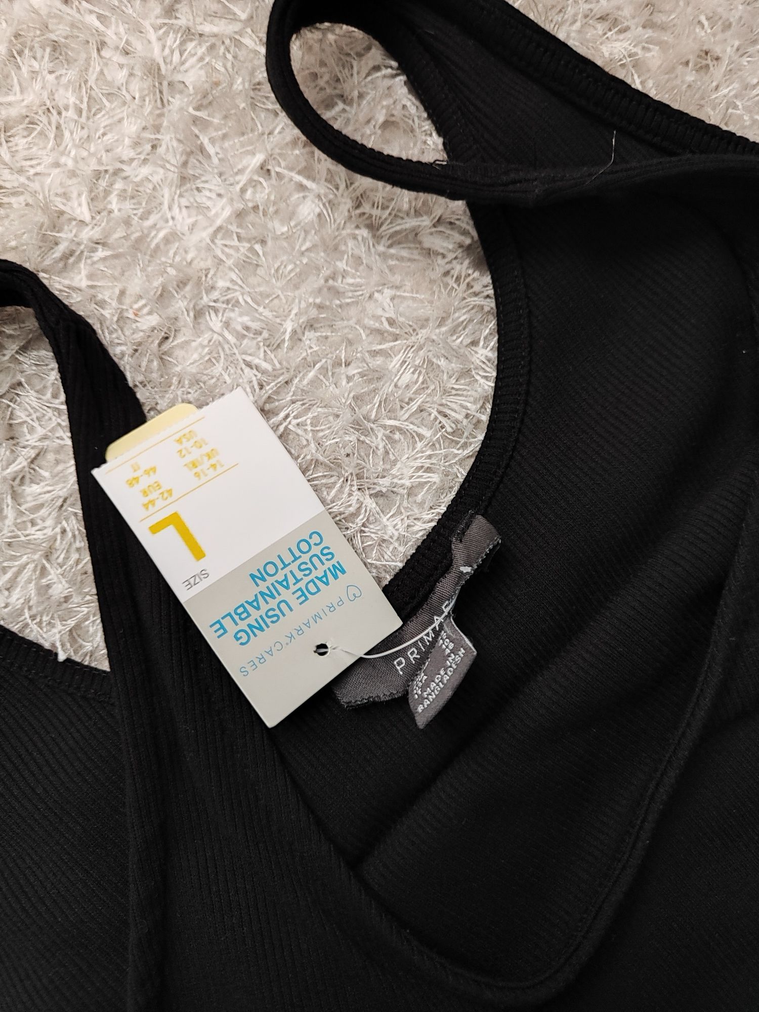 Фирменное платье-майка миди в рубчик Primark р.L/XL