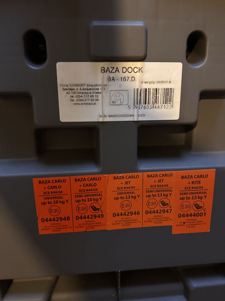 Nosidełko + adapter isofix do auta jak nowe