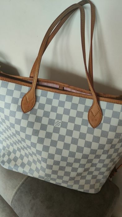 Torebka LV shopperka rączki ze skóry naturalnej