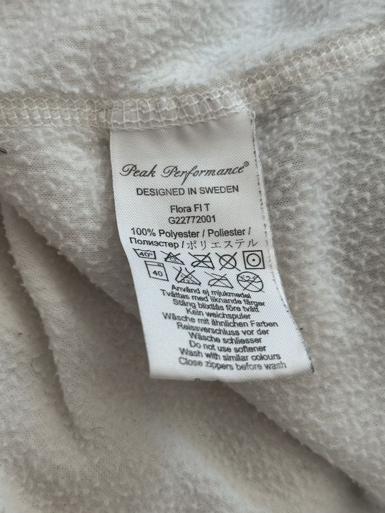 Polar Peak Performance L logowany biały damski ski narty half zip