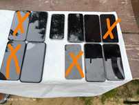 Telefony komórkowe Apple iPhone uszkodzone