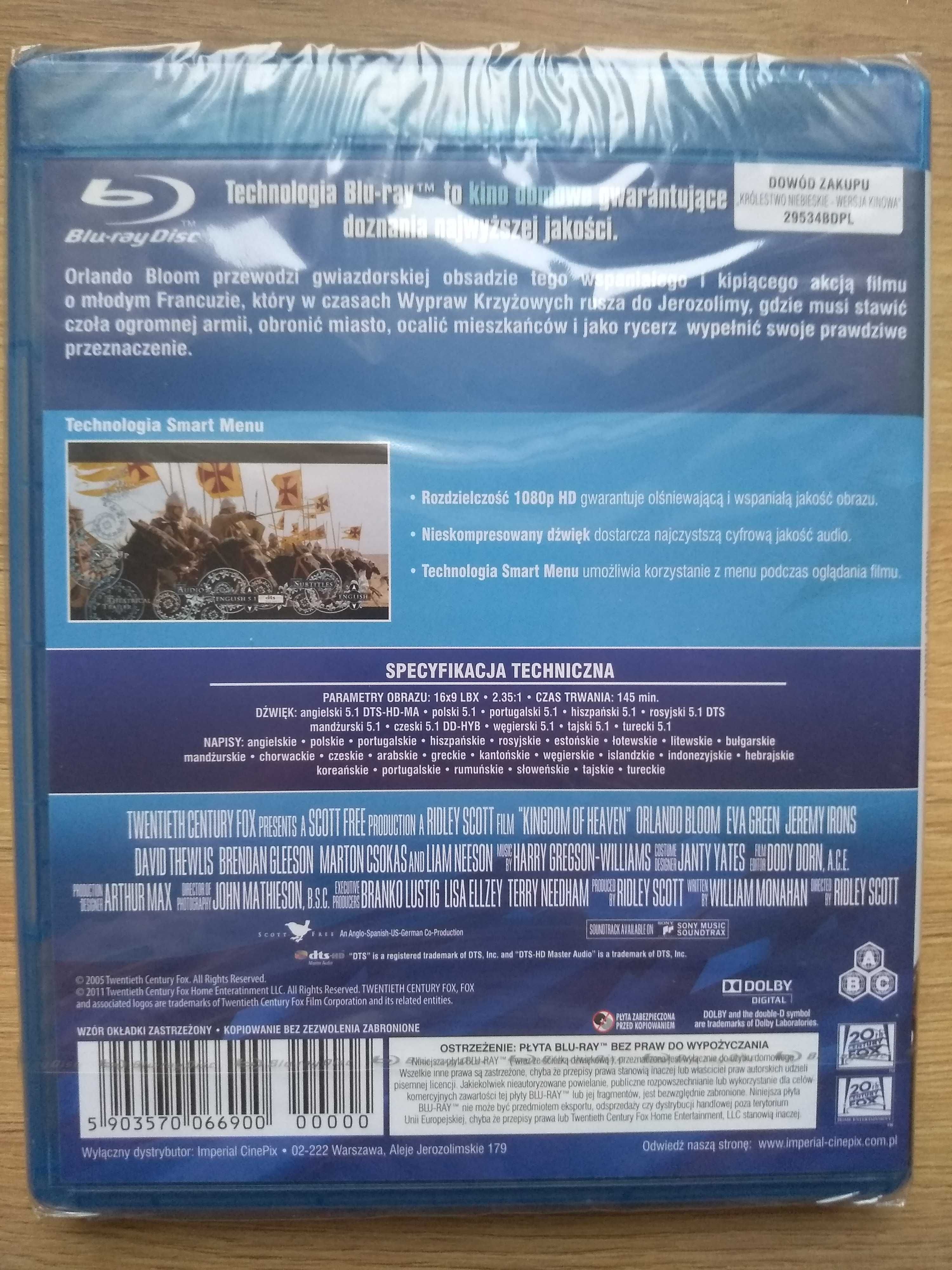 Królestwo niebieskie film blu ray