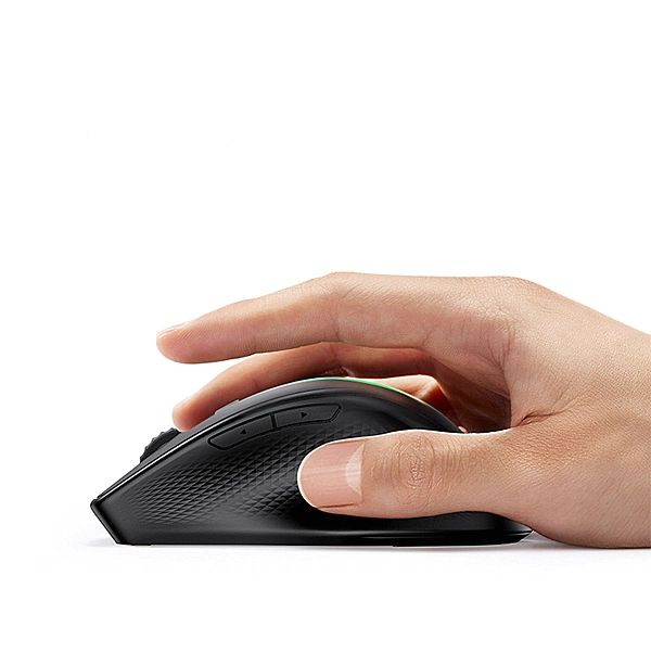 Bezprzewodowa mysz Ugreen MU101 ergonomiczna Bluetooth 2.4 GHz - niebi