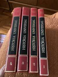 Livros de história , coleção composta por 4 volumes