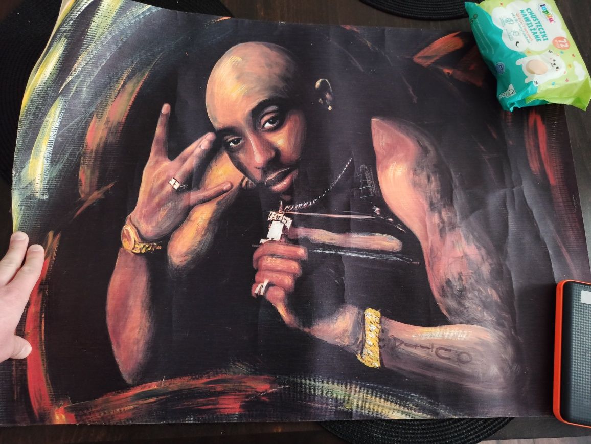 Obraz malowany 2pac. Hip-hop. Rap. Sztuka