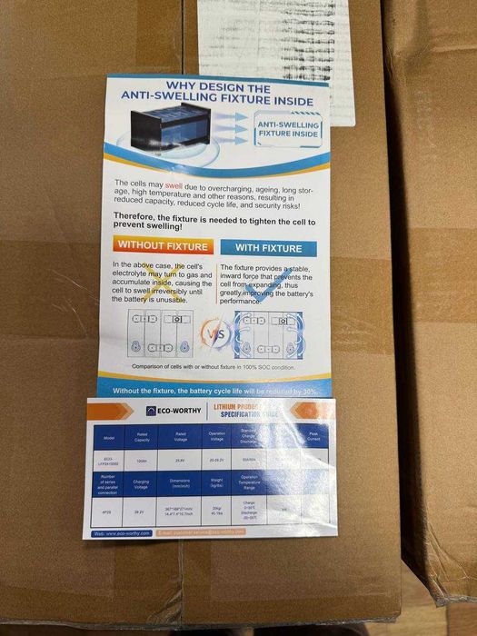 Акумулятори LiFePO4 ECO-WORTHY 24V 100A