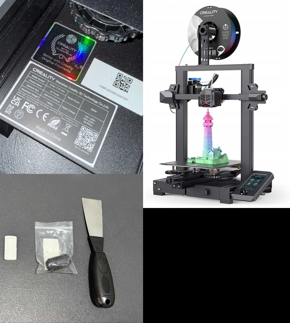 Drukarka 3D Creality Ender-3 V2 Neo z auto poziomowaniem CR-Tou