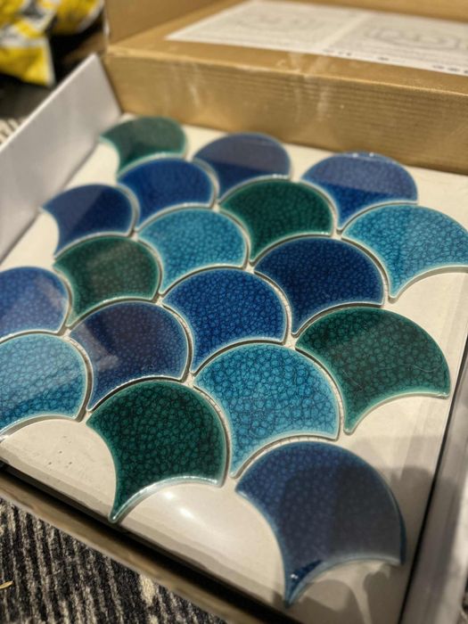 Płytka Flabellum Sea Mix Połysk Raw Decor mozaika 5 arkuszy