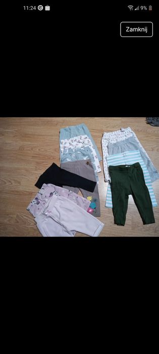 Pajacyki i leginsy 62 68 dla dziewczynki