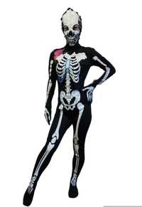 Женский костюм на Хэллоуин,костюм скелета скелет санта муэрте