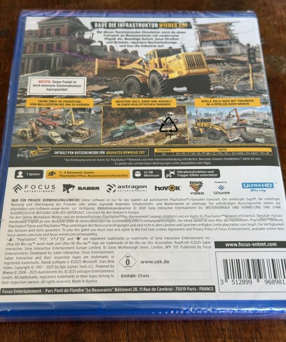 Ps5 Roadcraft Novo  com selo