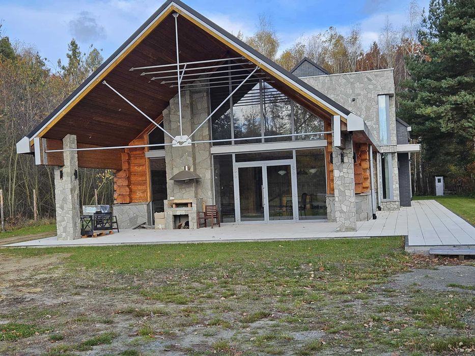 sprzedam  dom nowoczesny  dom z bali  pod lasem nowy!
