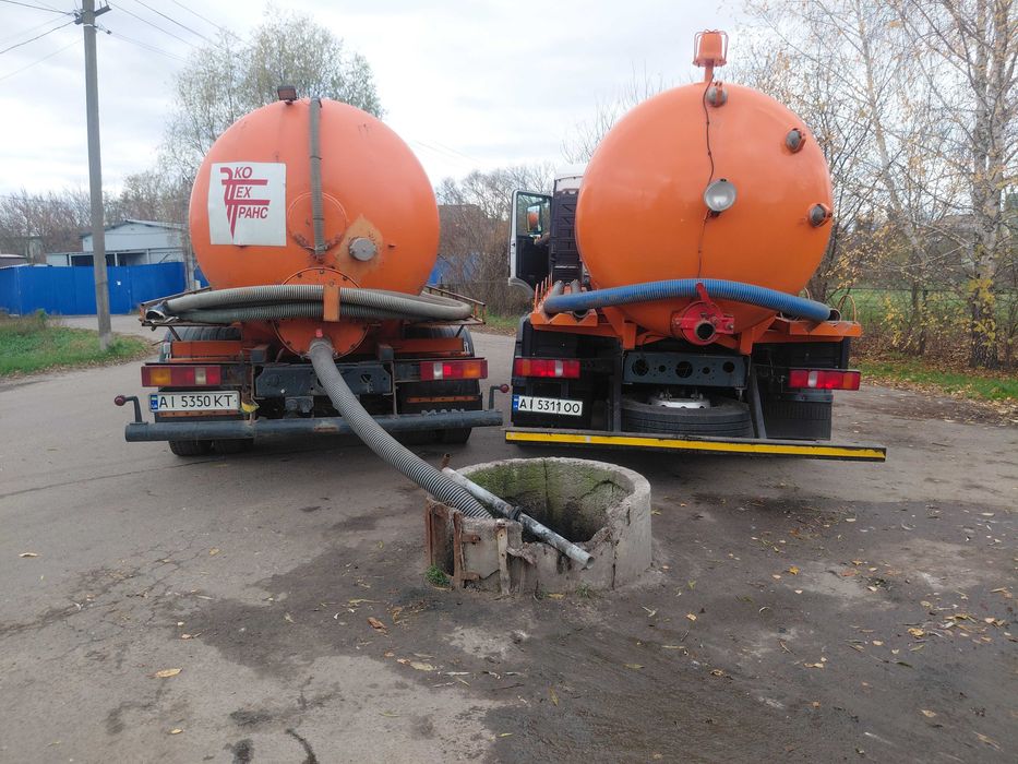 Викачка ям. Ассенізатор Гореничі