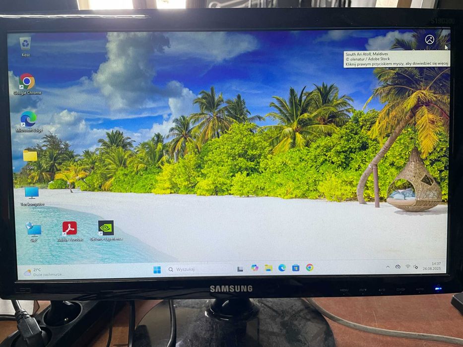 Komputer stacjonarny  Acer TC-780 i3-7gen / 8GB / SSD+HDD / GTX  Win11