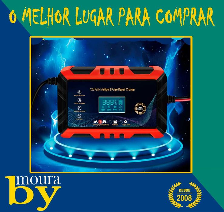 carregadores de bateria 12V 6A  bateria de carro e motocicleta