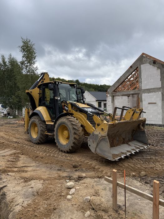 Koparko ładowarka CAT 444F2 Catepillar zamiana