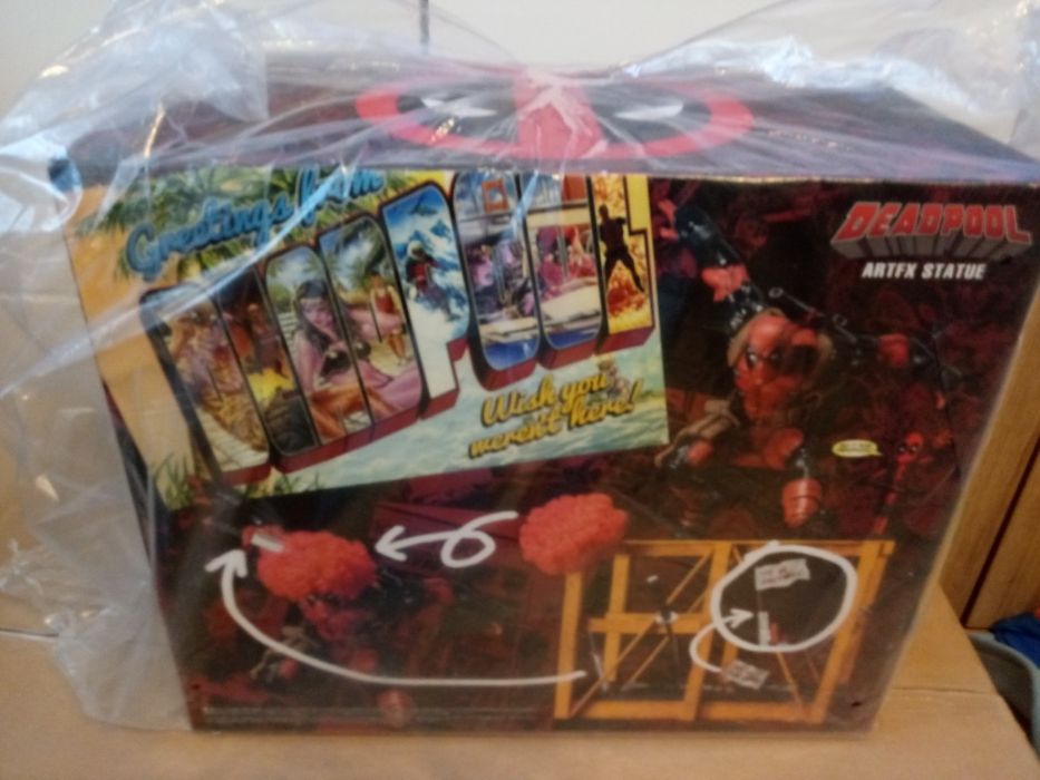 Super Deadpool Artfx kotobukiya Sideshow Hot Toys Neca duża figurka.