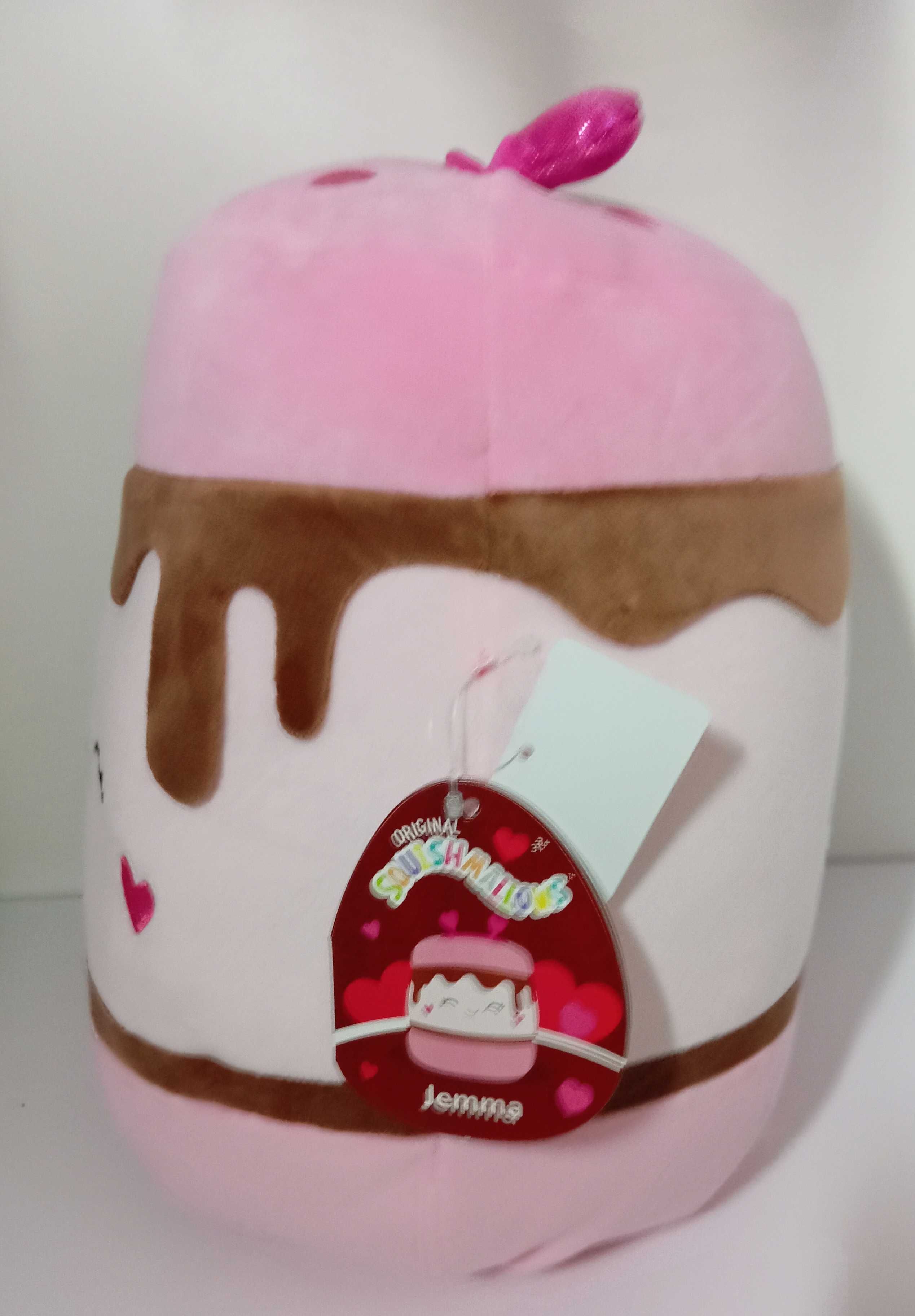 Nowa maskotka squishmallows 30 cm ciastko walentynkowa