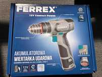 FERREX Akumulatorowa wiertarka udarowa 12 V