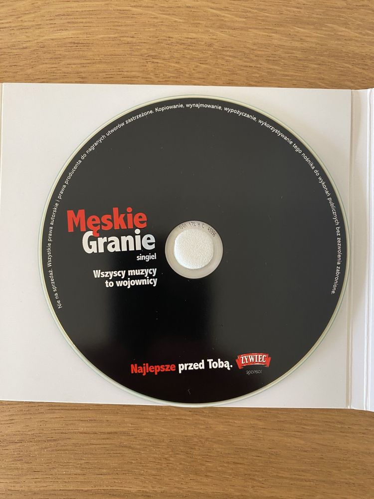 CD Męskie granie 2010 singiel z autografem