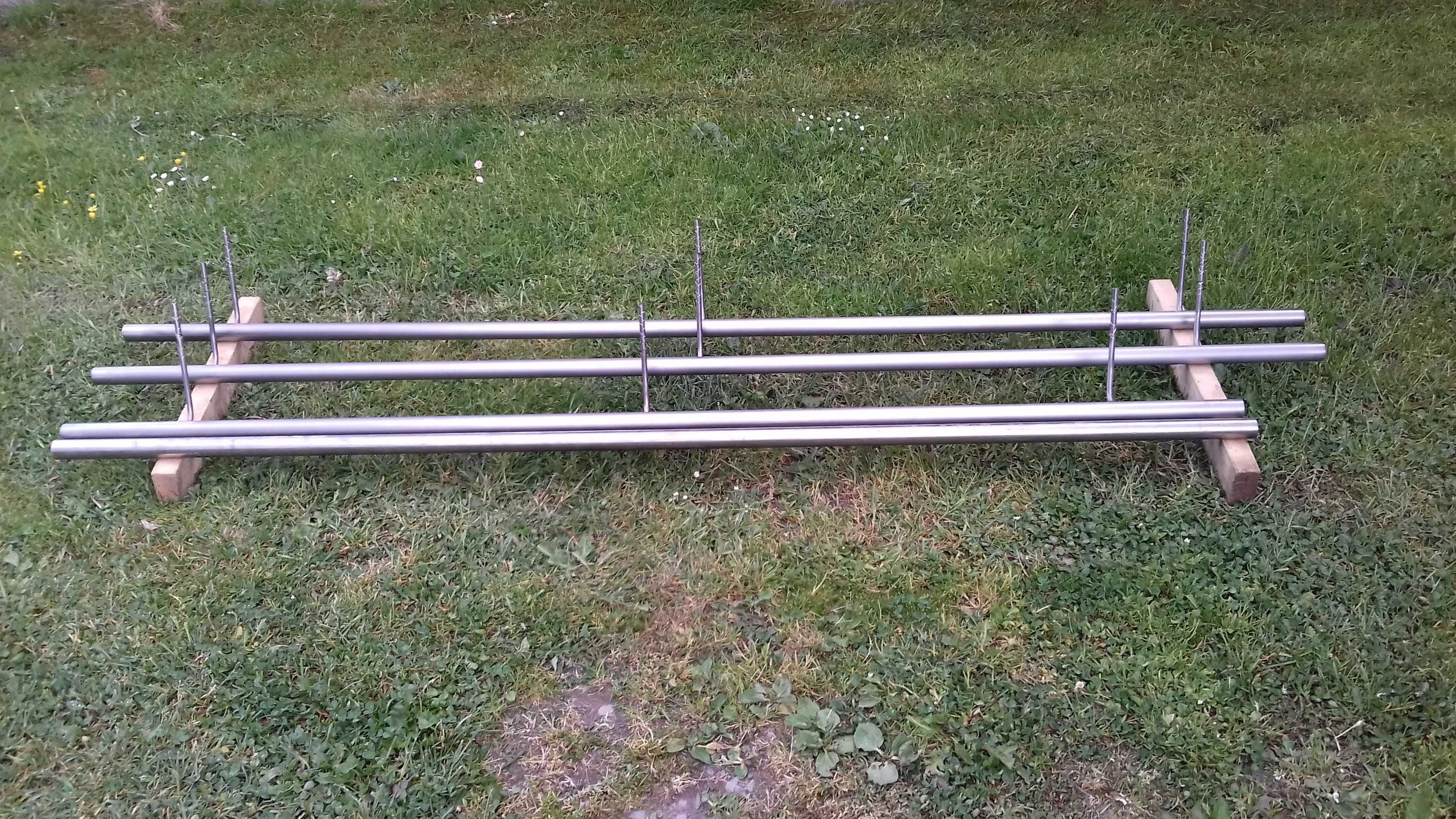 Poręcz przyścienna stal nierdzewna 2szt 220cm 1szt 200cm