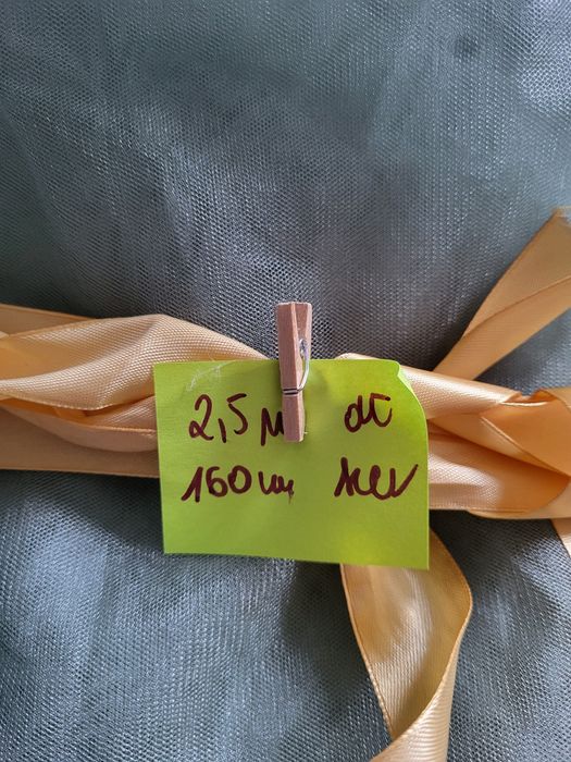 Tiul zielony szałwiowy dekoracja stół wesele ślub impreza