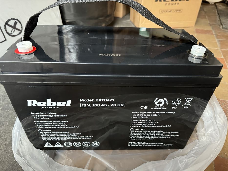 Гелевий Акумулятор Rebel