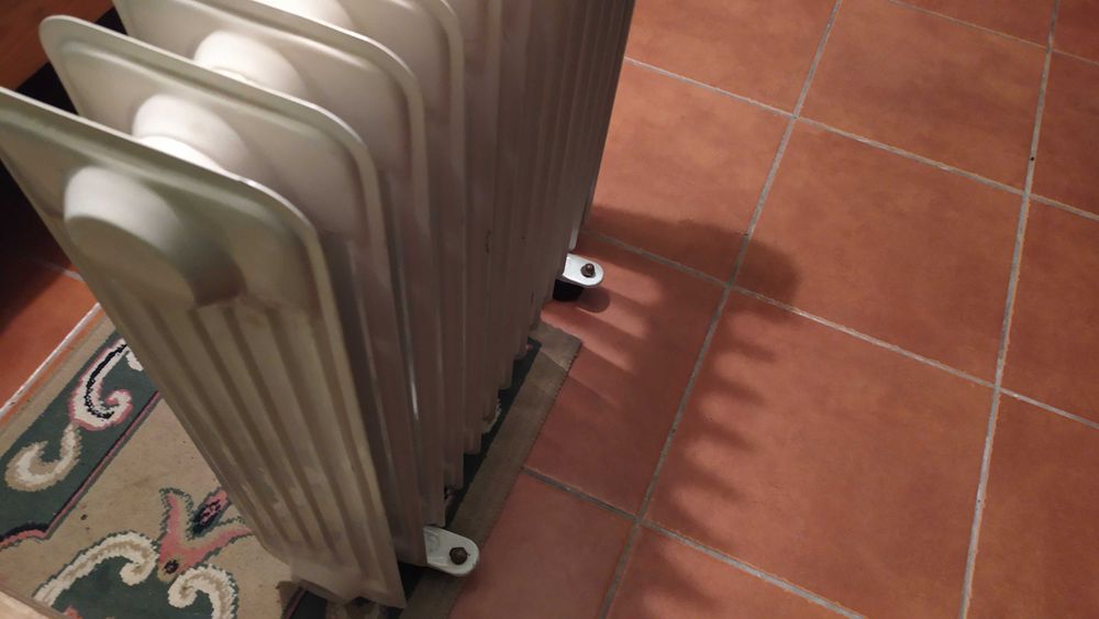Aquecedor a óleo.