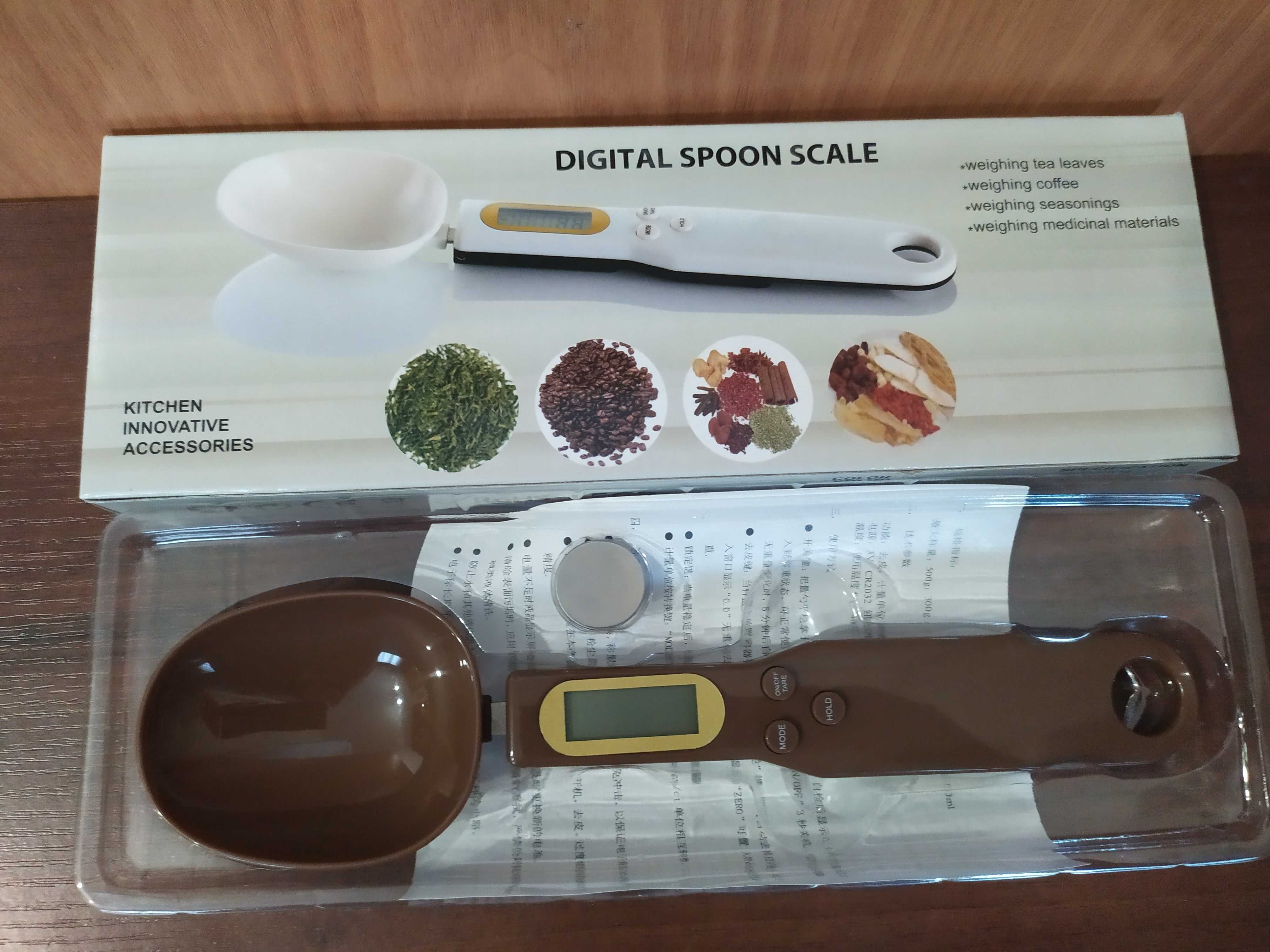 Электронная мерная ложка-весы для кухни