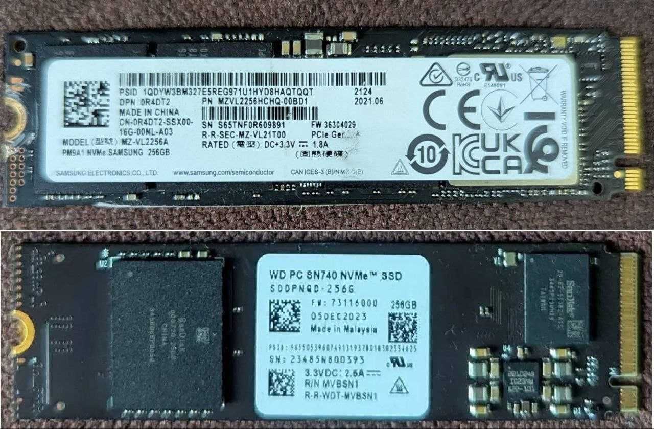 SSD M2 Nvme Pcie 4.0/3.0 (256-512-1TB-2TB)