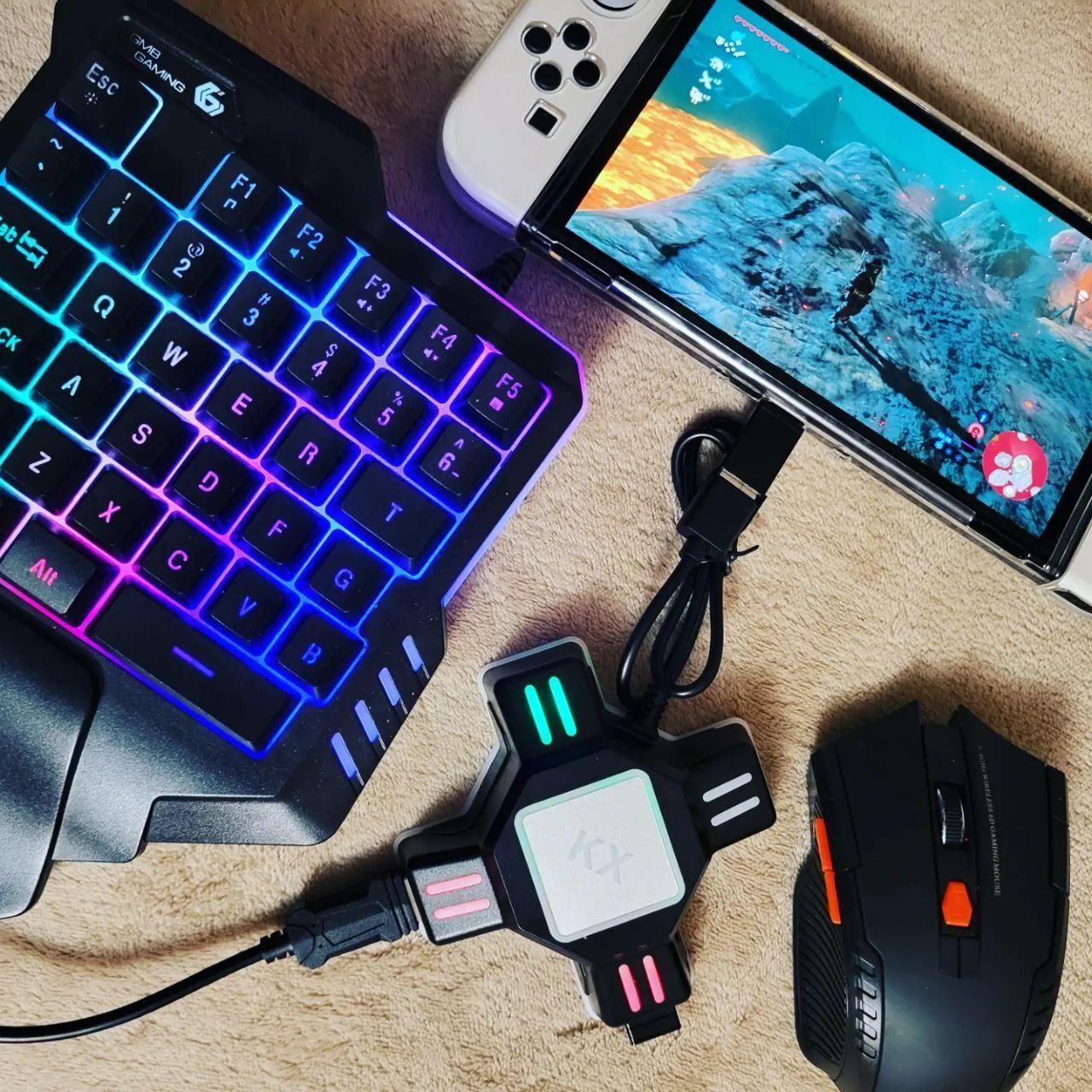 KX Adapter для Клавы и Мишки Sony Playstation, Xbox, Nintendo Switch